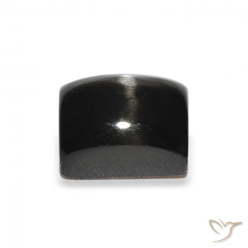Star Diopside Gemstone in 8 x 6 mm (calibrated) Size for Sale, Star Diopside Stone in Black Color
