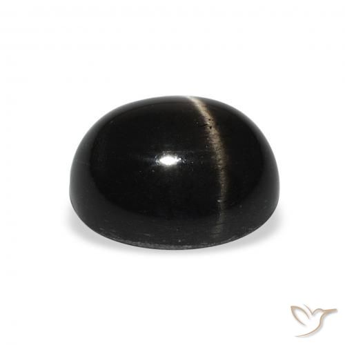 Star Diopside Gemstone in 11 x 9 mm (calibrated) Size for Sale, Star Diopside Stone in Black Color