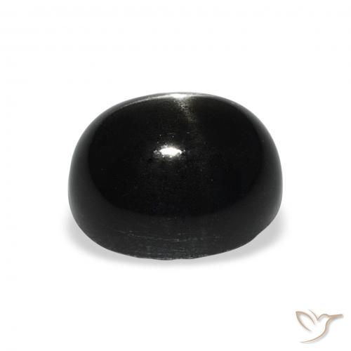 Star Diopside Gemstone in 11 x 9 mm (calibrated) Size for Sale, Star Diopside Stone in Black Color