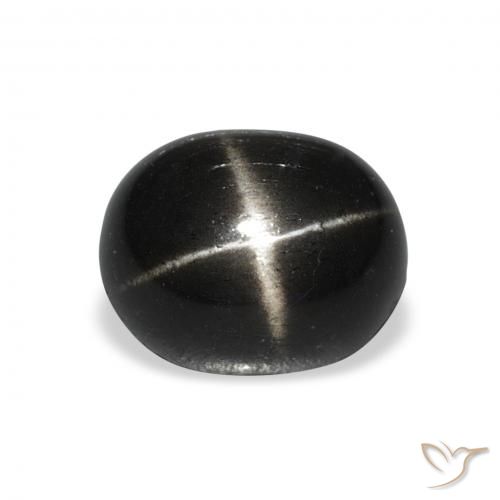 4.60ct Natural Black Star Diopside, Oval, Opaque