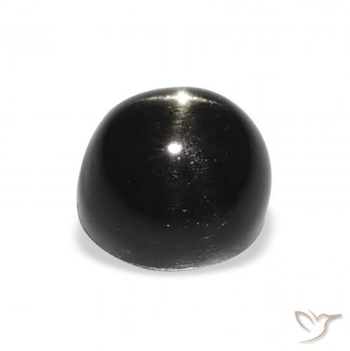 Star Diopside Gemstone in 8 mm (calibrated) Size for Sale, Star Diopside Stone in Black Color
