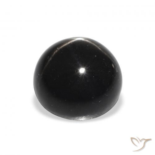 Star Diopside Gemstone in 9 mm (calibrated) Size for Sale, Star Diopside Stone in Black Color