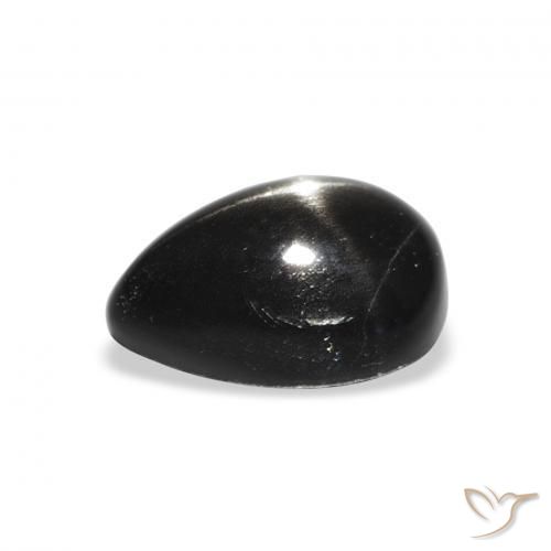 Star Diopside Gemstone in 10 x 7 mm (calibrated) Size for Sale, Star Diopside Stone in Black Color