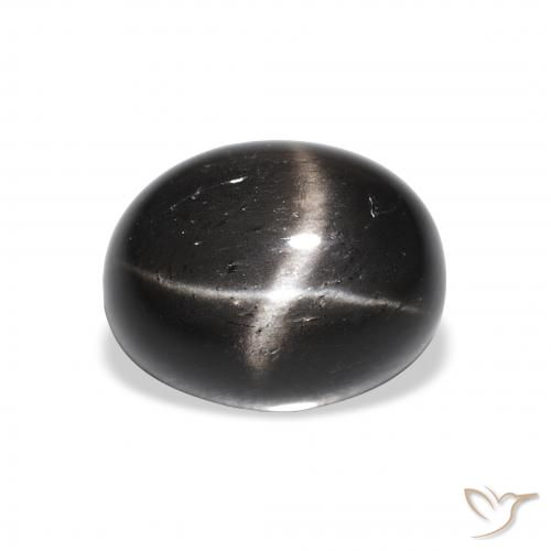 4.64ct Natural Black Star Diopside, Oval, Opaque