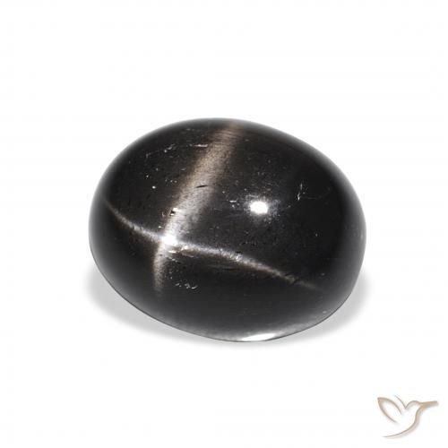 4.64 ct Black Star Diopside Stone, Natural Star Diopside in Oval Cabochon Shape for Sale