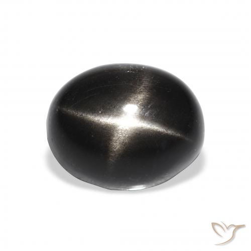 4.94ct Natural Black Star Diopside, Oval, Opaque