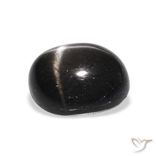 Star Diopside Gemstone in 11 x 9 mm (calibrated) Size for Sale, Star Diopside Stone in Black Color