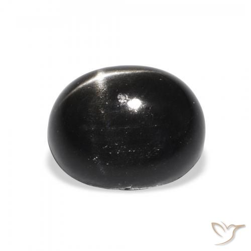 Star Diopside Gemstone in 11 x 9 mm (calibrated) Size for Sale, Star Diopside Stone in Black Color