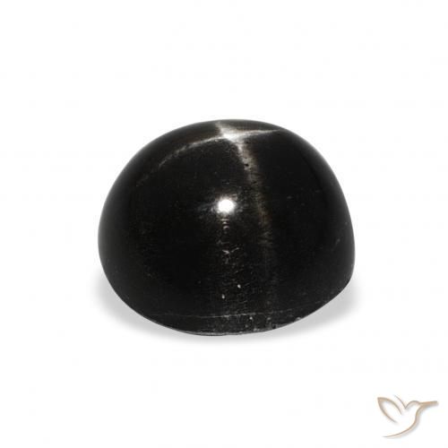 Star Diopside Gemstone in 8 mm (calibrated) Size for Sale, Star Diopside Stone in Black Color