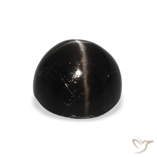 Star Diopside Gemstone in 9 mm (calibrated) Size for Sale, Star Diopside Stone in Black Color