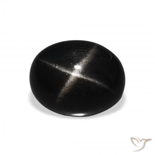 5.32ct Natural Black Star Diopside, Oval, Opaque