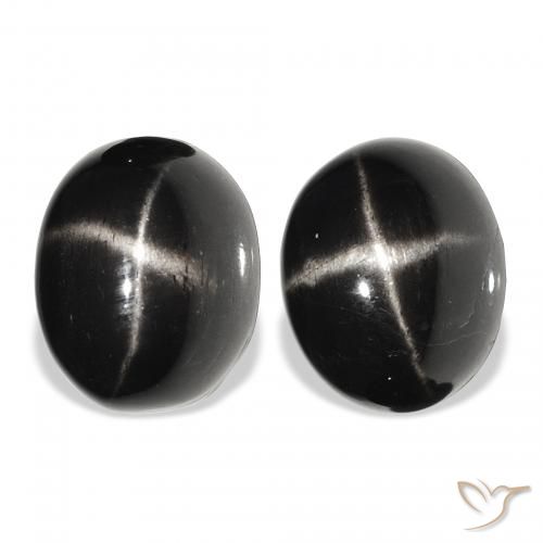10.35ctw Natural Black Star Diopside, Oval, Opaque