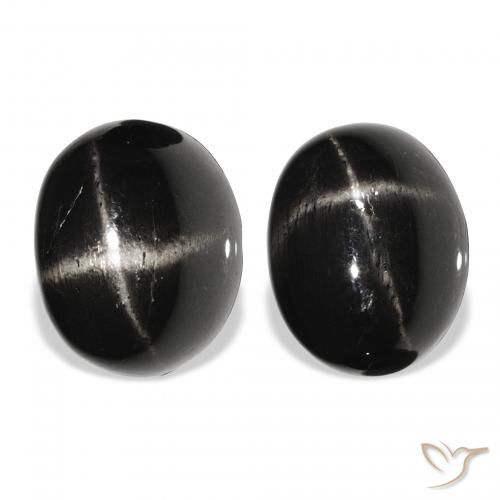 8.47ctw Natural Black Star Diopside, Oval, Opaque