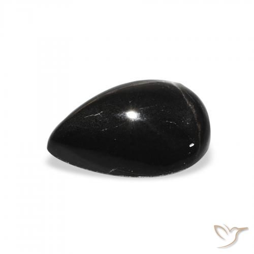 Star Diopside Gemstone in 10 x 7 mm (calibrated) Size for Sale, Star Diopside Stone in Black Color