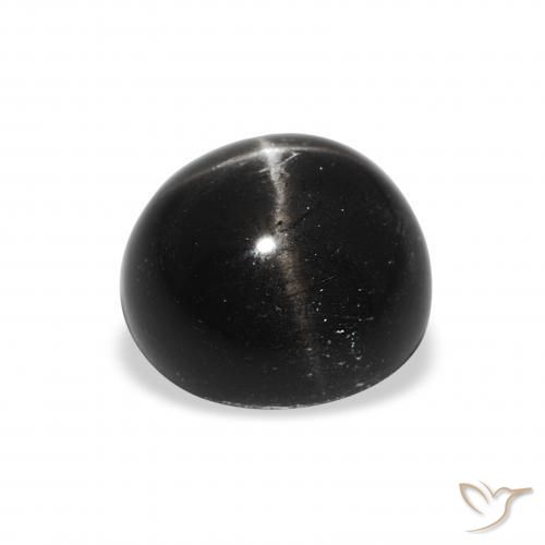 Star Diopside Gemstone in 8 mm (calibrated) Size for Sale, Star Diopside Stone in Black Color