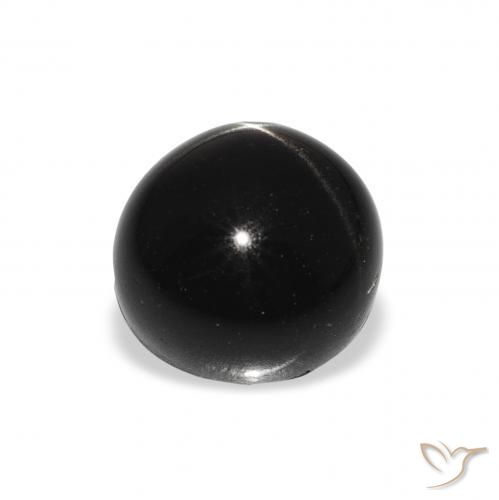 Star Diopside Gemstone in 8 mm (calibrated) Size for Sale, Star Diopside Stone in Black Color