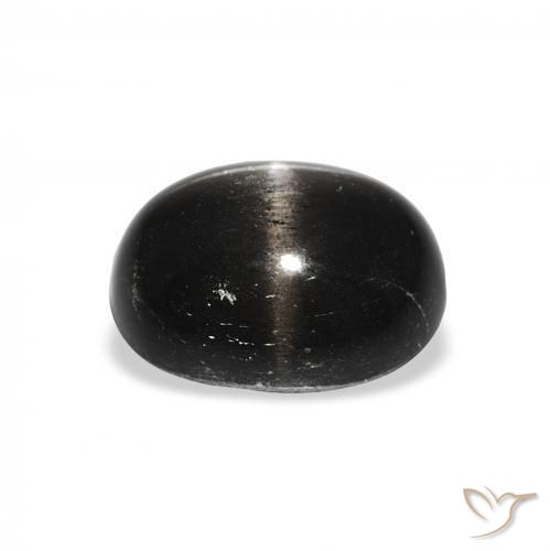Star Diopside Gemstone in 10 x 8 mm (calibrated) Size for Sale, Star Diopside Stone in Black Color