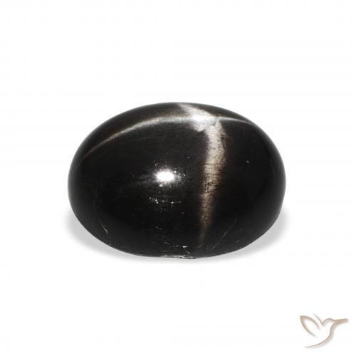 Star Diopside Gemstone in 11 x 9 mm (calibrated) Size for Sale, Star Diopside Stone in Black Color
