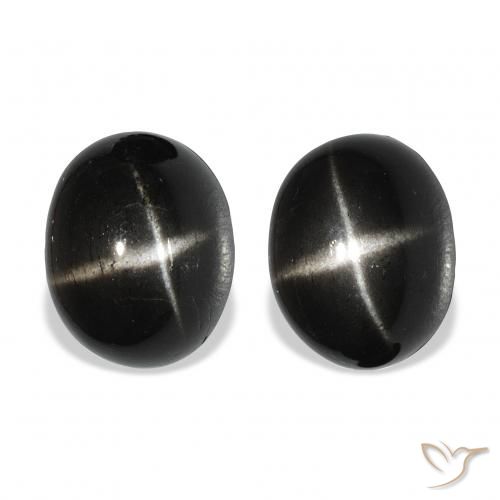 12.31ctw Natural Black Star Diopside, Oval, Opaque