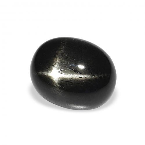 4.42 ct Black Star Diopside Stone, Natural Star Diopside in Oval Cabochon Shape for Sale