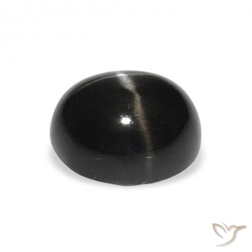 Star Diopside Gemstone in 11 x 9 mm (calibrated) Size for Sale, Star Diopside Stone in Black Color