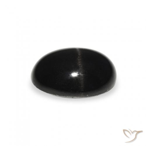 Star Diopside Gemstone in 8 x 6 mm (calibrated) Size for Sale, Star Diopside Stone in Black Color