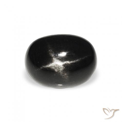 1.47ct Black Star Diopside, Oval, Opaque