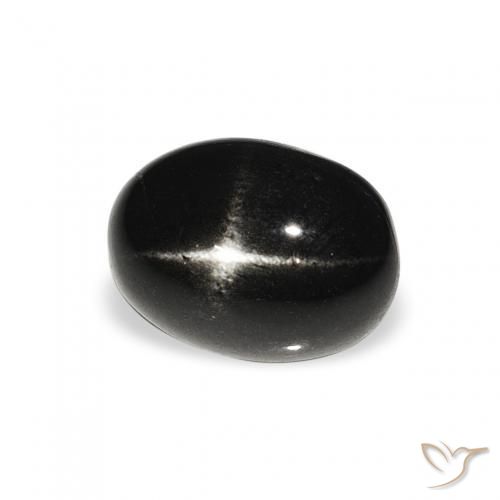 1.59ct Natural Black Star Diopside, Oval, Opaque