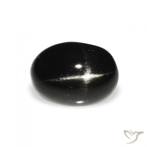 1.59 ct Black Star Diopside Stone, Natural Star Diopside in Oval Cabochon Shape for Sale