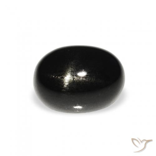 1.47ct Black Star Diopside, Oval, Opaque