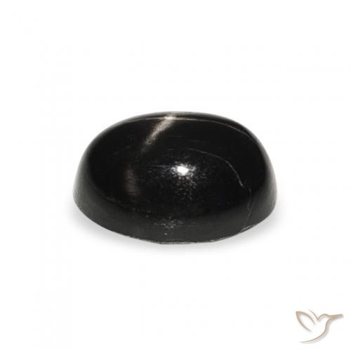 Star Diopside Gemstone in 8 x 6 mm (calibrated) Size for Sale, Star Diopside Stone in Black Color