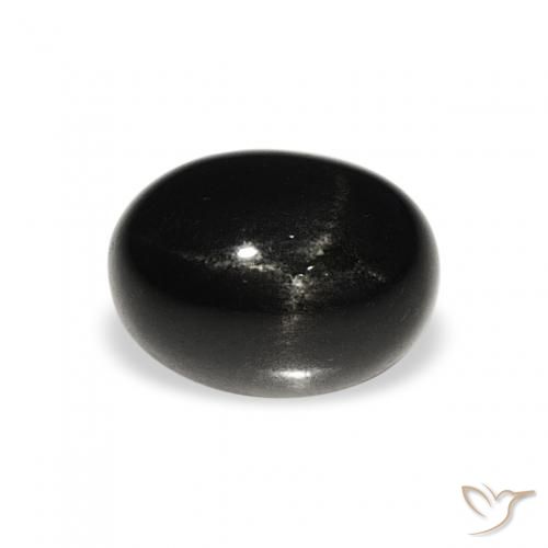 1.85ct Black Star Diopside, Oval, Opaque