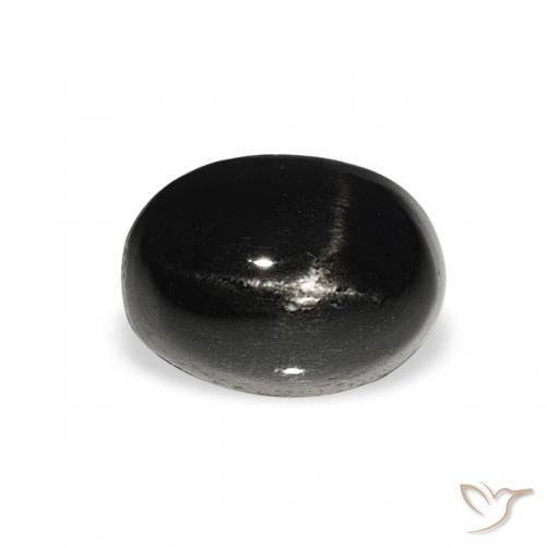 1.72ct Natural Black Star Diopside, Oval, Opaque