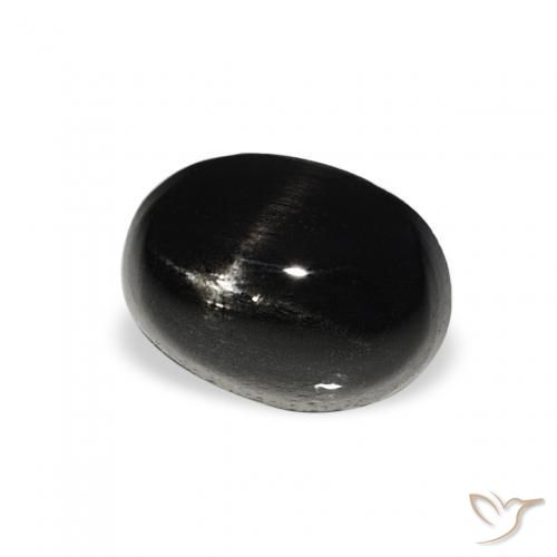 1.72 ct Black Star Diopside Stone, Natural Star Diopside in Oval Cabochon Shape for Sale