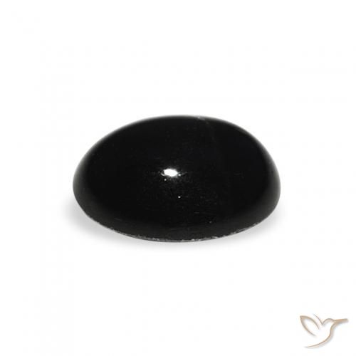 Star Diopside Gemstone in 8 x 6 mm (calibrated) Size for Sale, Star Diopside Stone in Black Color