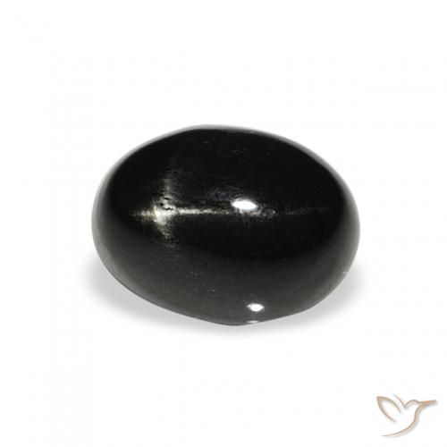 1.62 ct Black Star Diopside Stone, Natural Star Diopside in Oval Cabochon Shape for Sale