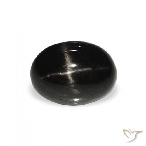 1.33ct Natural Black Star Diopside, Oval, Opaque