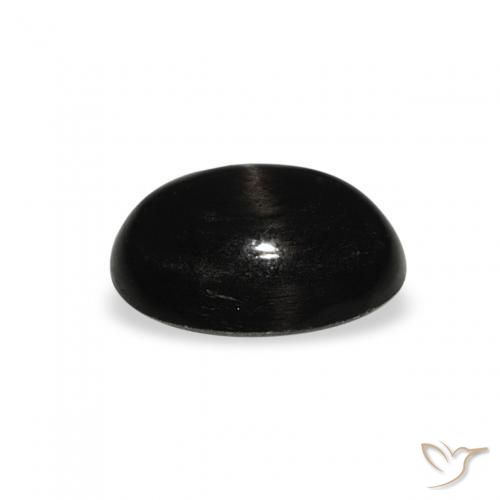 Star Diopside Gemstone in 8 x 6 mm (calibrated) Size for Sale, Star Diopside Stone in Black Color