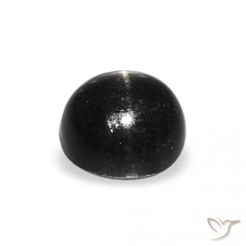 Star Diopside Gemstone in 6 mm (calibrated) Size for Sale, Star Diopside Stone in Black Color