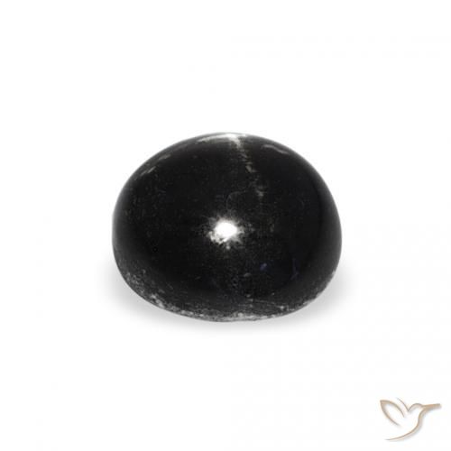 Star Diopside Gemstone in 6 mm (calibrated) Size for Sale, Star Diopside Stone in Black Color