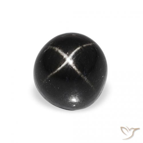 1.78ct Black Star Diopside, Round, Opaque