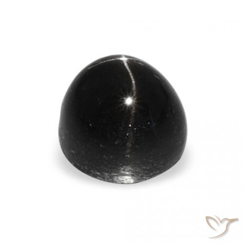 Star Diopside Gemstone in 6 mm (calibrated) Size for Sale, Star Diopside Stone in Black Color