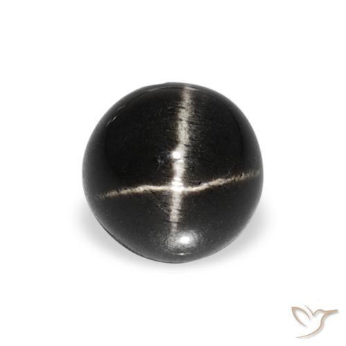 1.49ct Natural Black Star Diopside, Round, Opaque