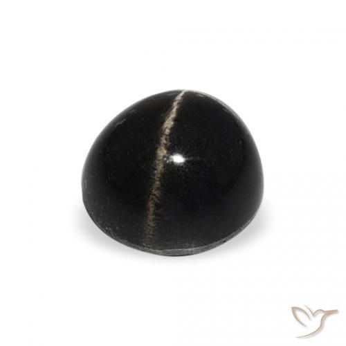 Star Diopside Gemstone in 6 mm (calibrated) Size for Sale, Star Diopside Stone in Black Color