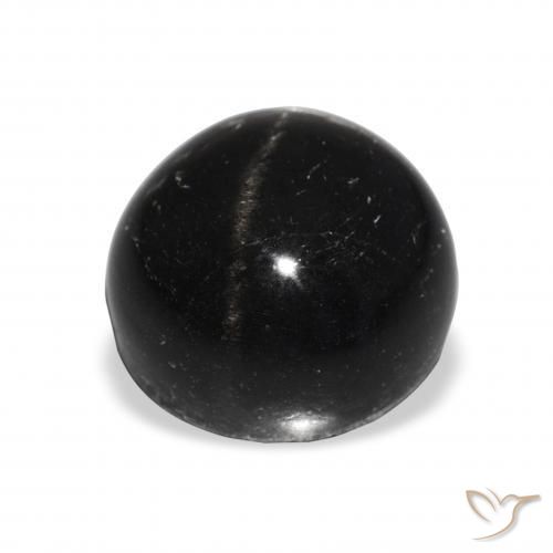 Star Diopside Gemstone in 12 mm (calibrated) Size for Sale, Star Diopside Stone in Black Color