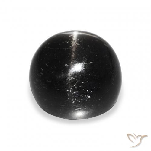 Star Diopside Gemstone in 11 mm (calibrated) Size for Sale, Star Diopside Stone in Black Color