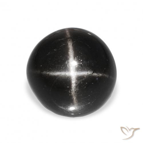 9.28ct Black Star Diopside, Round, Opaque
