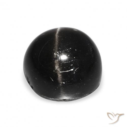 Star Diopside Gemstone in 11 mm (calibrated) Size for Sale, Star Diopside Stone in Black Color