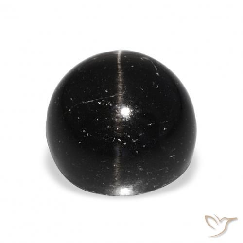 Star Diopside Gemstone in 11 mm (calibrated) Size for Sale, Star Diopside Stone in Black Color