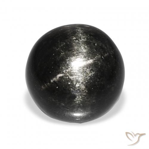 9.82ct Black Star Diopside, Round, Opaque